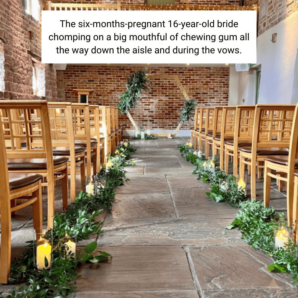 Chomping Gum and Exchanging Vows