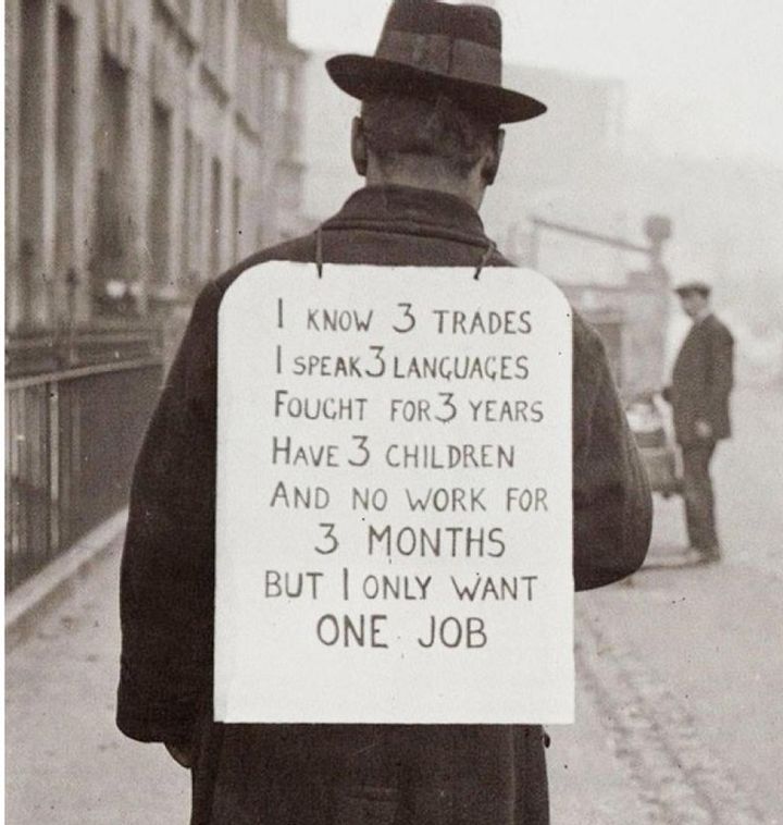 Looking for employment in 1930 Looking for employment in 1930