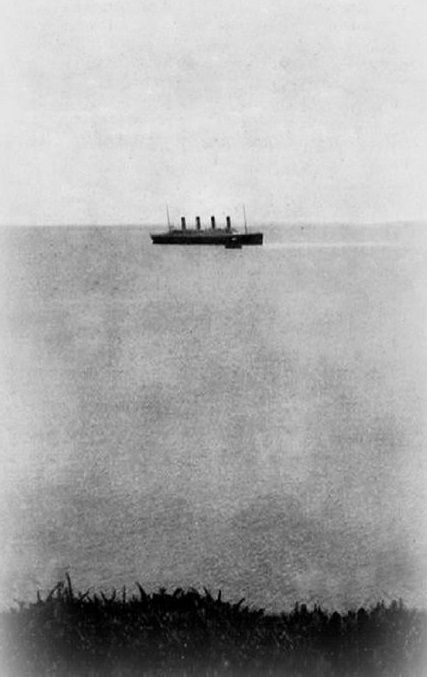 The last photograph of the Titanic afloat, 1912 The last photograph of the Titanic afloat, 1912