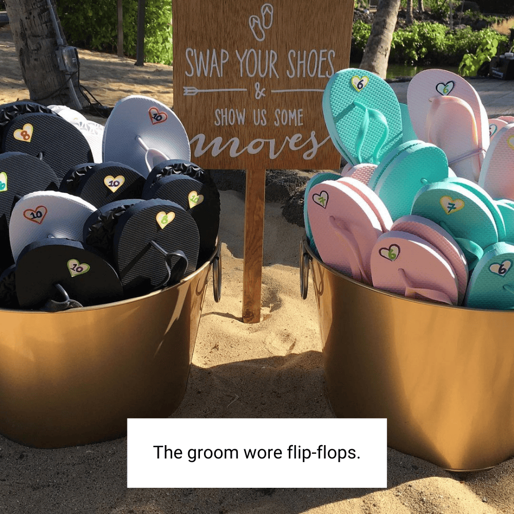 Flip Flopping Down the Aisle